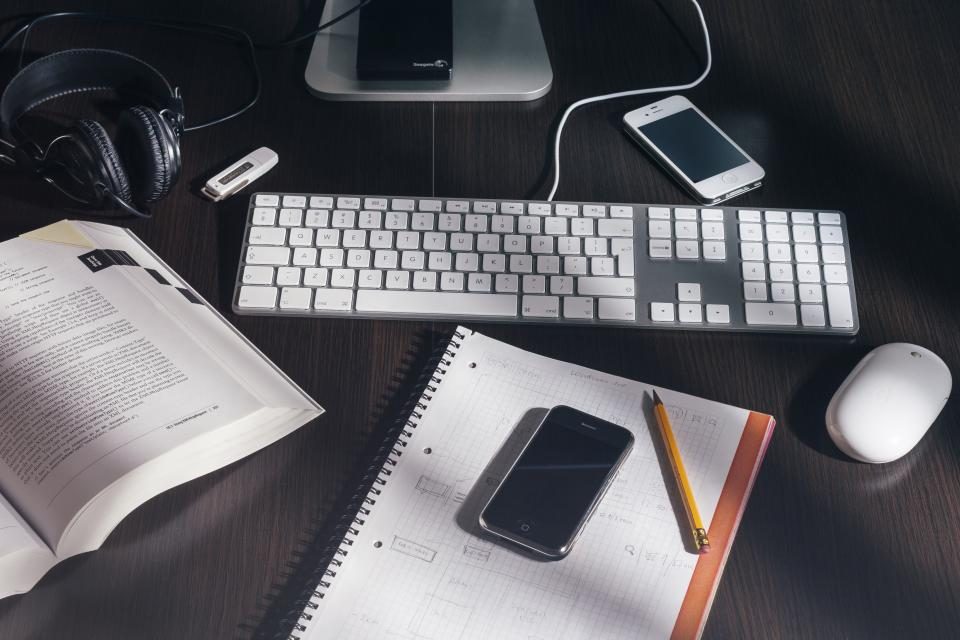 Illustrative photograph of notebook Notepad