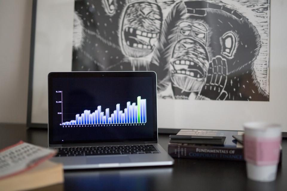 Illustrative photograph of graphs Charts